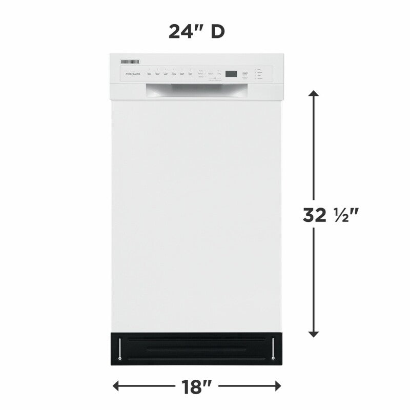 FRIGIDAIRE 18" Built-In Dishwasher - White (FFBD1831UW)
