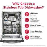 FRIGIDAIRE  24" Stainless Steel Tub Dishwasher - Stainless Steel (FFBD2420US)