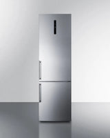 Summit 24" Wide Bottom Freezer Refrigerator - Platinum (FFBF181ES2)