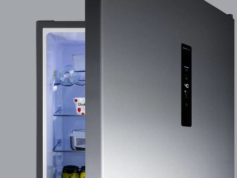 Summit 24" Wide Bottom Freezer Refrigerator - Platinum (FFBF181ES2)