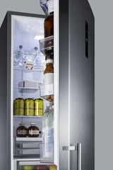 Summit 24" Wide Bottom Freezer Refrigerator - Platinum (FFBF181ES2)
