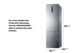 SUMMIT  24" Wide Bottom Freezer Refrigerator With Icemaker - Stainless Steel (FFBF181ES2IMLHD)