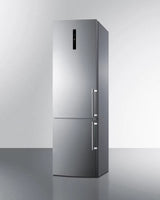 Summit 24" Wide Bottom Freezer Refrigerator With Icemaker - Stainless Steel (FFBF181ES2IMLHD)