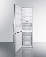 Summit  24" Wide Bottom Freezer Refrigerator - Stainless Steel (FFBF181ES2LHD)