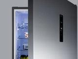 Summit 24" Wide Bottom Freezer Refrigerator with Icemaker - Stainless Steel (FFBF249SS2IM)