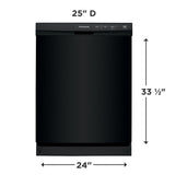 FRIGIDAIRE 24" Built-In Dishwasher - Black (FFCD2413UB)
