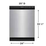 FRIGIDAIRE 24" Built-In Dishwasher - Stainless Steel (FFCD2413US)