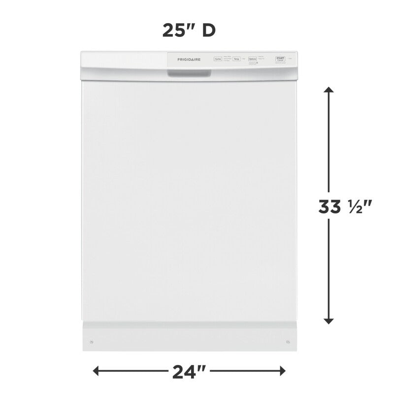 FRIGIDAIRE 24" Built-In Dishwasher - White (FFCD2413UW)