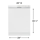 FRIGIDAIRE 24" Built-In Dishwasher - White (FFCD2413UW)