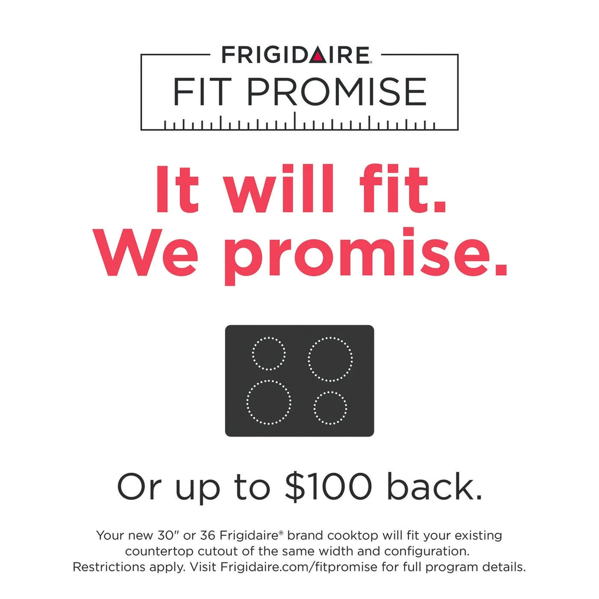 FRIGIDAIRE  30" Electric Cooktop - Black (FFEC3025UB)