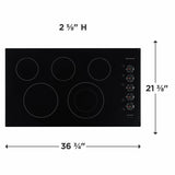 FRIGIDAIRE  36" Electric Cooktop - Black (FFEC3625UB)