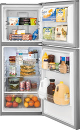 FRIGIDAIRE 23.8-Inch 10 Cu. Ft. Garage Ready Top Freezer Apartment-Size Refrigerator - Fingerprint-Resistant Stainless Steel Look (FFET1022UV)