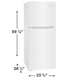 FRIGIDAIRE 23.8-Inch 10 Cu. Ft. Garage Ready Top Freezer Apartment-Size Refrigerator - White (FFET1022UW)