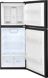 FRIGIDAIRE 23.8-Inch 12 Cu. Ft. Garage Ready Top Freezer Apartment-Size Refrigerator - Black (FFET1222UB)