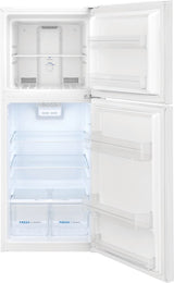 FRIGIDAIRE 23.8-Inch 11.6 Cu. Ft. Top Freezer Apartment-Size Refrigerator - White (FFET1222UW)
