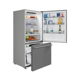 FORNO  Milano Espresso 31-Inch Bottom Freezer Refrigerator, Stainless Steel, 17.2 cu.ft Capacity, Right Swing Door, Energy Efficient - Stainless Steel (FFFFD178531S)