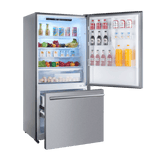 FORNO 31″ Milano Espresso Bottom Freezer Right Swing Door Refrigerator in , 17.2 cu. ft. - Stainless (FFFFD178531S)