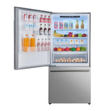 FORNO  Milano Espresso 31-Inch Stainless Steel Bottom Freezer Refrigerator, 17.2 cu.ft., Built-In Ice Maker, ENERGY STAR - Stainless Steel (FFFFD178631S)