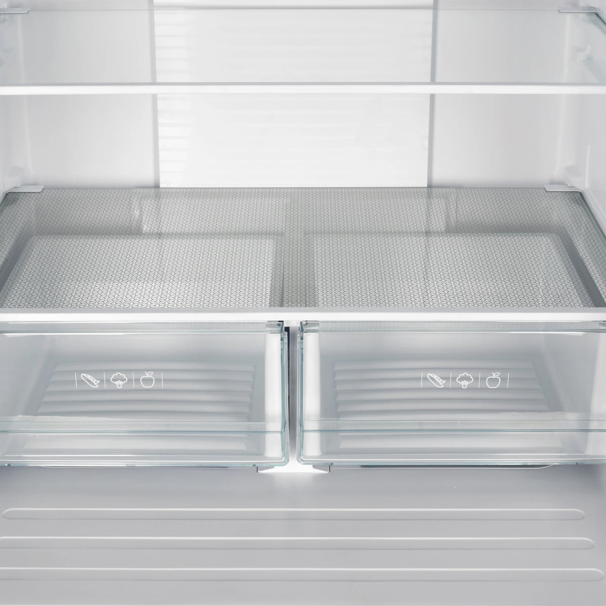FORNO  Gallipoli 30-Inch French Door Refrigerator with Bottom Freezer, 17.5 cu.ft Capacity, Stainless Steel, No Frost Technology, Built-In Ice Maker, Energy Efficient - Stainless Steel (FFFFD197431SB)