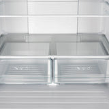 FORNO  Gallipoli 30-Inch French Door Refrigerator with Bottom Freezer, 17.5 cu.ft Capacity, Stainless Steel, No Frost Technology, Built-In Ice Maker, Energy Efficient - Stainless Steel (FFFFD197431SB)