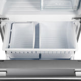 FORNO  Gallipoli 30-Inch French Door Refrigerator with Bottom Freezer, 17.5 cu.ft Capacity, Stainless Steel, No Frost Technology, Built-In Ice Maker, Energy Efficient - Stainless Steel (FFFFD197431SB)