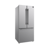 Forno Gallipoli 30-inch French Door Refrigerator, 17.5 cu. ft. Capacity with Automatic Ice Maker - Stainless (FFFFD197431SB)