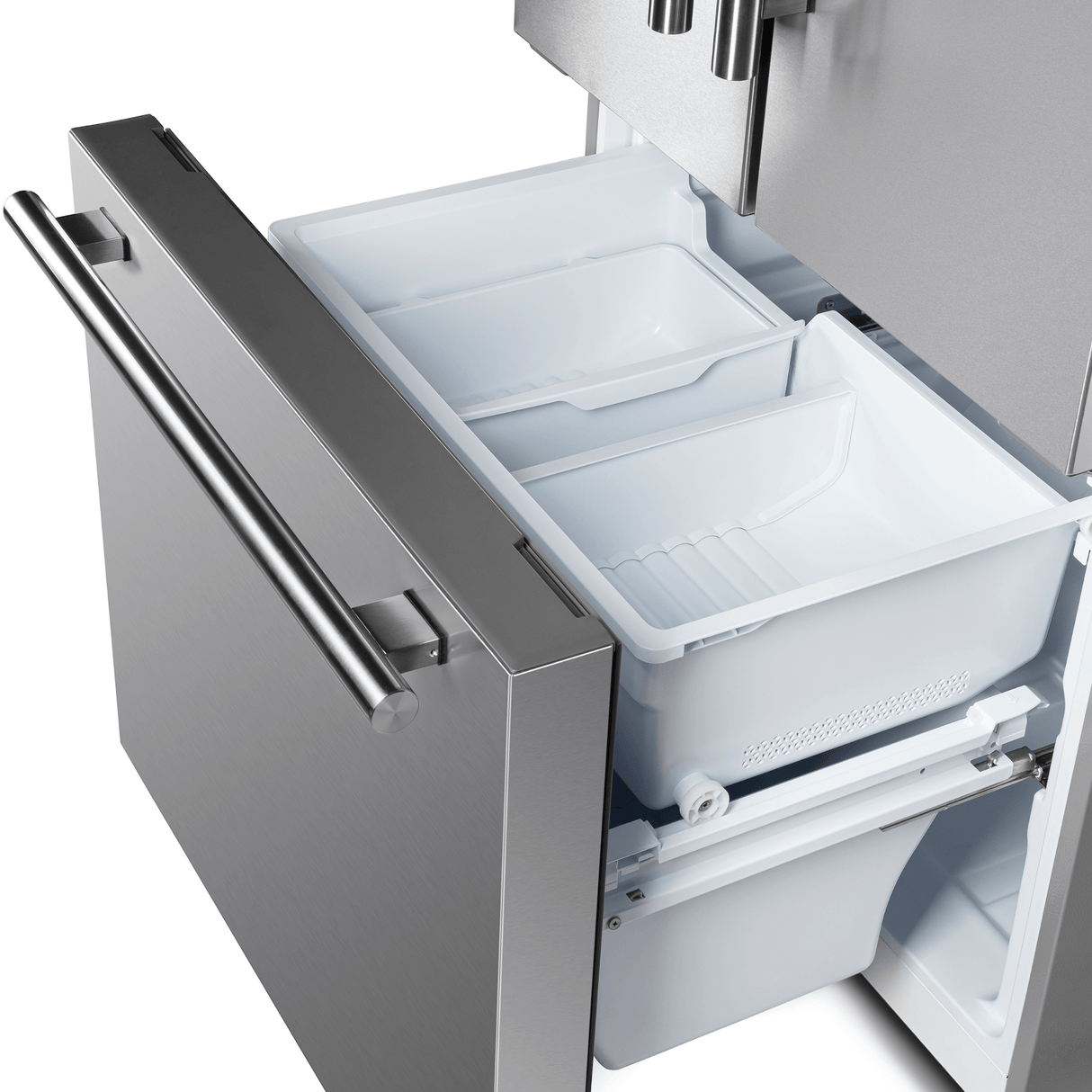 Forno Gallipoli 30-inch French Door Refrigerator, 17.5 cu. ft. Capacity with Automatic Ice Maker - Stainless (FFFFD197431SB)