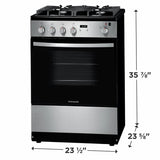 Frigidaire 24" Front Control Freestanding Gas Range - Stainless Steel (FFGH2422US)