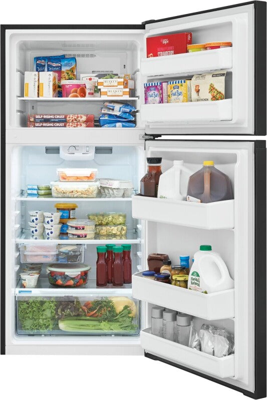 FRIGIDAIRE 27.7-Inch 14 Cu. Ft. Top Freezer Refrigerator - Black (FFHT1425VB)