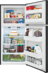 FRIGIDAIRE 27.7-Inch 14 Cu. Ft. Top Freezer Refrigerator - Black (FFHT1425VB)