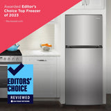 FRIGIDAIRE 27.7-Inch 14 Cu. Ft. Top Freezer Refrigerator - Fingerprint-Resistant Stainless Steel Look (FFHT1425VV)