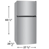 FRIGIDAIRE 27.7-Inch 14 Cu. Ft. Top Freezer Refrigerator - Fingerprint-Resistant Stainless Steel Look (FFHT1425VV)