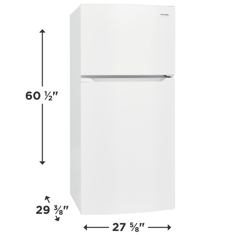 FRIGIDAIRE 27.7-Inch 14 Cu. Ft. Top Freezer Refrigerator - White (FFHT1425VW)