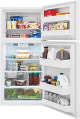 FRIGIDAIRE 27.7-Inch 14 Cu. Ft. Top Freezer Refrigerator - White (FFHT1425VW)