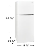 Frigidaire  18 Cu. Ft. Top Freezer Refrigerator - White (FFHT1822UW)