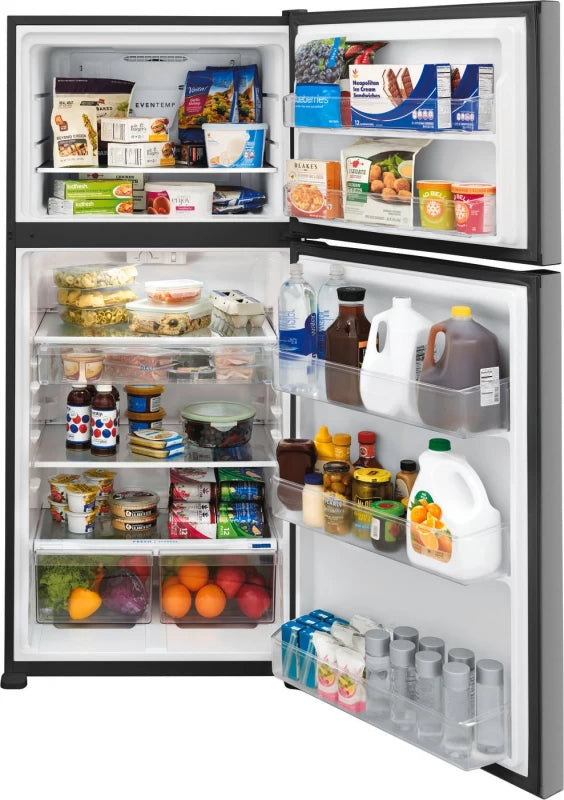 FRIGIDAIRE 20.0 Cu. Ft. Top Freezer Refrigerator - Stainless Steel (FFHT2045VS)