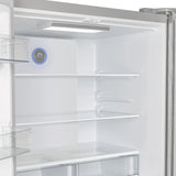 FORNO  Moena 36-Inch French Door Refrigerator, 19.2 cu.ft, Counter Depth, Ice Maker, Stainless Steel Interior Panel, ENERGY STAR Certified - Stainless Steel (FFRBI182036SB)