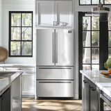 FORNO Moena 36″ French Door 19.2 Cu.Ft. Refrigerator - Stainless (FFRBI182036SB)