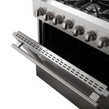 FORNO  Galiano 36-Inch Freestanding Dual Fuel Range, 6 Burners, Double Convection Ovens - Stainless Steel (FFSGS615636)