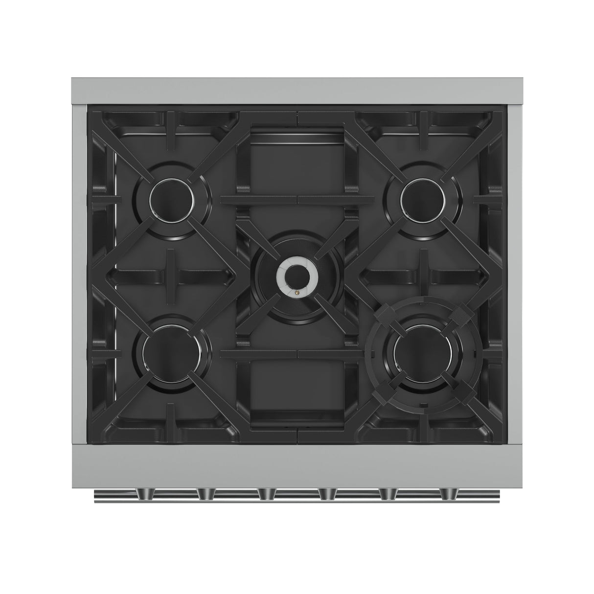 FORNO  Massimo 30-Inch Freestanding Gas Range, 5 Burners, True Convection Oven - Stainless (FFSGS623930)