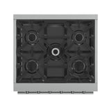 FORNO  Massimo 30-Inch Freestanding Gas Range, 5 Burners, True Convection Oven - Stainless (FFSGS623930)