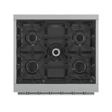 FORNO  Massimo 30-Inch Freestanding Gas Range, 5 Burners, True Convection Oven - Stainless Steel (FFSGS623930)