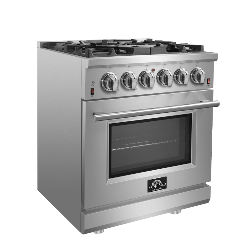 Forno Massimo 30″ Freestanding Gas Range - Stainless (FFSGS623930)