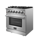 Forno Massimo 30″ Freestanding Gas Range - Stainless (FFSGS623930)