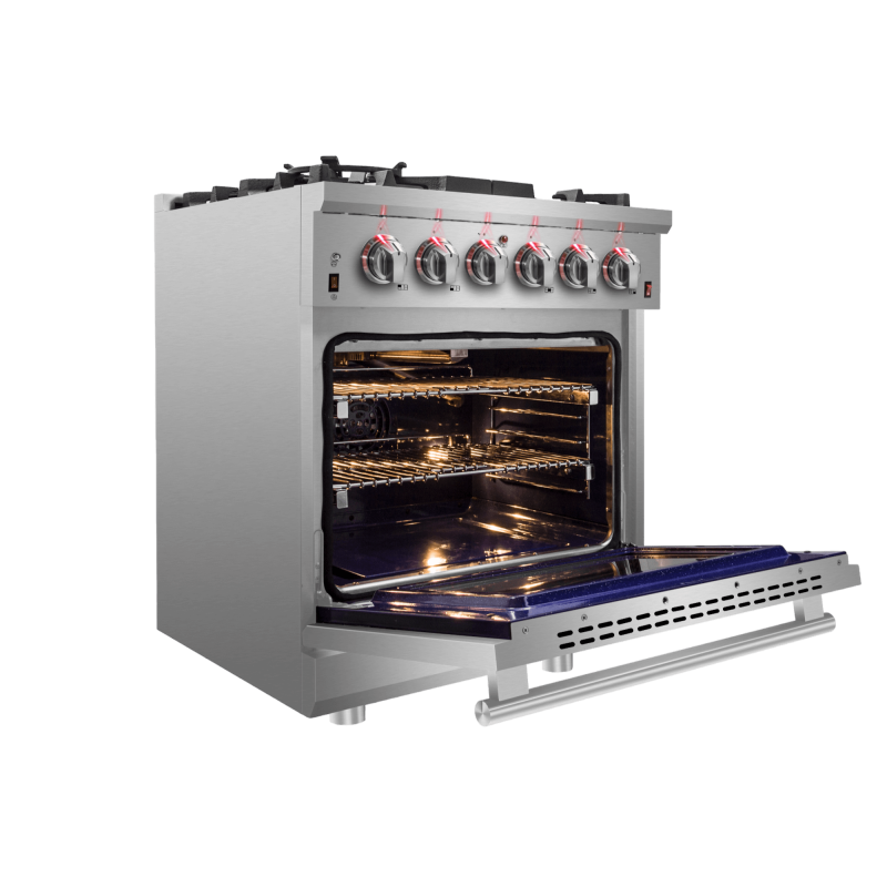 Forno Massimo 30″ Freestanding Gas Range - Stainless (FFSGS623930)
