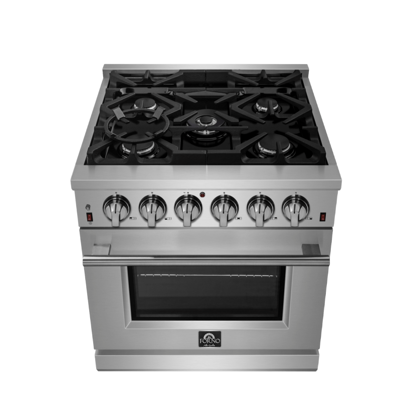 Forno Massimo 30″ Freestanding Gas Range - Stainless (FFSGS623930)