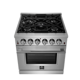 Forno Massimo 30″ Freestanding Gas Range - Stainless (FFSGS623930)