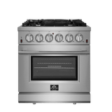 Forno Massimo 30″ Freestanding Gas Range - Stainless (FFSGS623930)