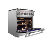 Forno Massimo 30″ Freestanding Gas Range - Stainless (FFSGS623930)