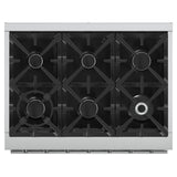 FORNO  Massimo 36-Inch Freestanding Gas Range, 6 Sealed Burners, Convection Oven, Energy Efficient - Stainless (FFSGS623936)